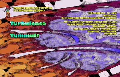 Turbulence - Tummult at Outpost 186 - event poster Turbulence - Tummult at Outpost 186