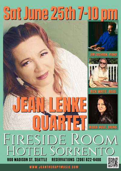 Jean Lenke at The Sorrento Hotel's Fireside Room - event poster Jean Lenke at The Sorrento Hotel's Fireside Room