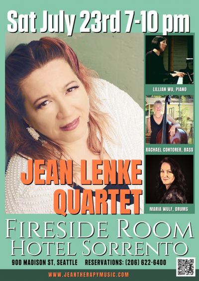Jean Lenke at The Sorrento Hotel's Fireside Room - event poster Jean Lenke at The Sorrento Hotel's Fireside Room