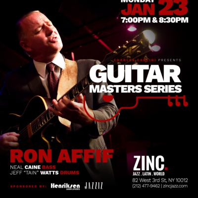 Guitar Masters Series: Ron Affif at Zinc Bar - event poster Guitar Masters Series: Ron Affif at Zinc Bar