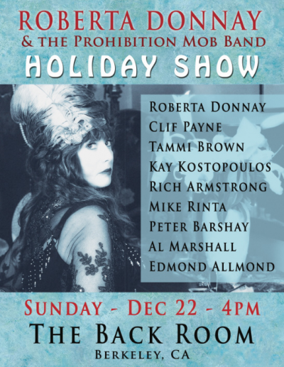 Roberta Donnay & The Prohibition Mob Band-holiday Show at The Back Room