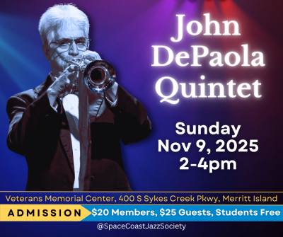 Concert By The John Depaola Quintet at Brevard Veterans Memorial Center - event poster Concert By The John Depaola Quintet at Brevard Veterans Memorial Center