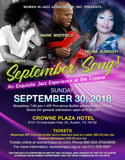 September Song Featuring Sy Smith, Mark Whitfield, Selina Albright at Crowne Plaza Hotel
