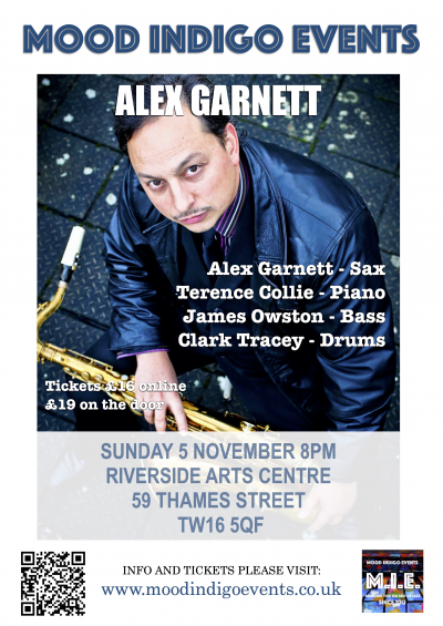 Raj Feat. Alex Garnett at Riverside Arts Centre