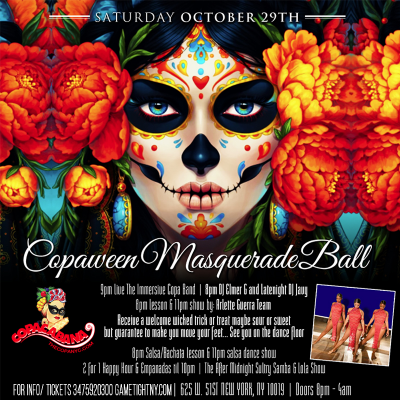 Copaween Masquerade Ball Halloween Live Entertainment Party at Loft 51 - event poster Copaween Masquerade Ball Halloween Live Entertainment Party at Loft 51