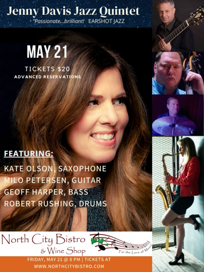 Jenny Davis Jazz Quintet at North City Bistro & Wine Shop