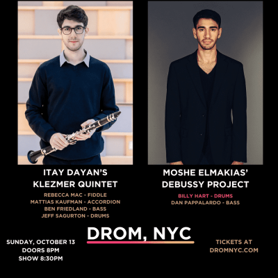 Moshe Elmakias Ft. Billy Hart & Itay Dayan Klezmer Quintet at Drom