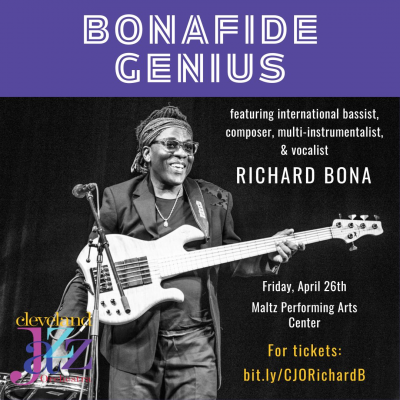 Cleveland Jazz Orchestra Featuring Richard Bona At The Maltz at Maltz Performing Arts Center