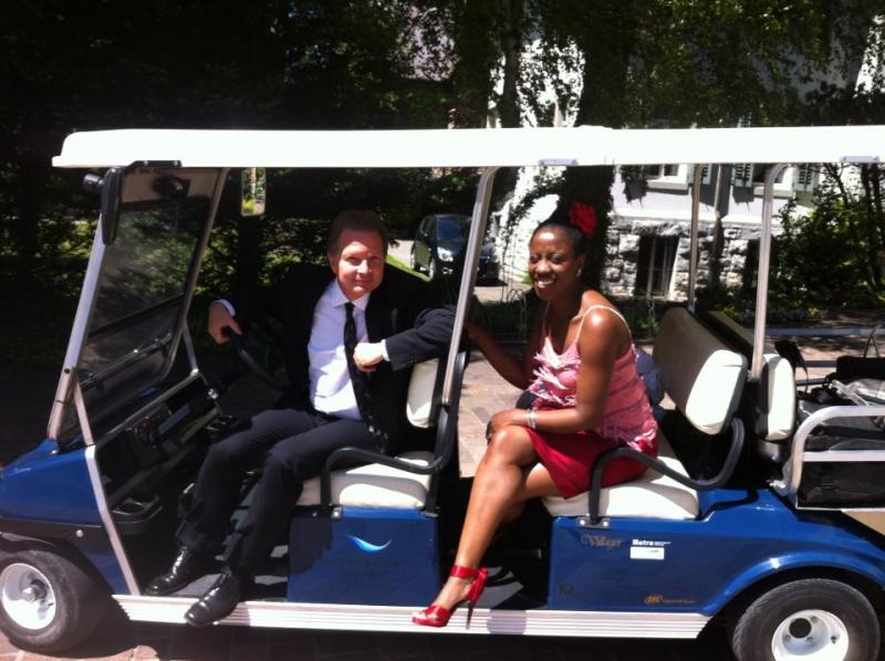 Alexia Gardner And Beat Baumli at Villa Boveri