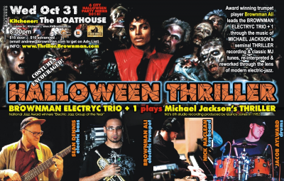 BROWNMAN'S Halloween Thriller (kitchener) - Michael Jackson As Electric-jazz at The Boathouse