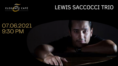 Lewis Saccocci Trio at Elegance Cafè Jazz Club - event poster Lewis Saccocci Trio at Elegance Cafè Jazz Club