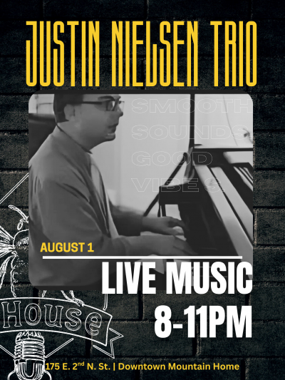 Justin Nielsen Trio at B's House - event poster Justin Nielsen Trio at B's House