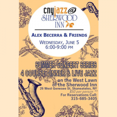 Alex Becerra & Friends at The Sherwood Inn - event poster Alex Becerra & Friends at The Sherwood Inn