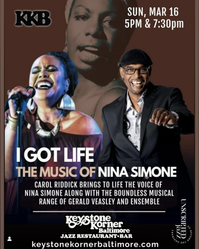 I Got Life: Music Of Nina Simone at Keystone Korner Baltimore