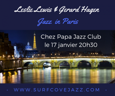 Lelie Lewis Gerard Hagen Paris Duo. at Chez Papa Jazz Club
