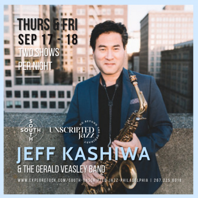 Thu, Sep 17 | Jeff Kashiwa | 6:30pm Show at South Jazz Club - event poster Thu, Sep 17 | Jeff Kashiwa | 6:30pm Show at South Jazz Club
