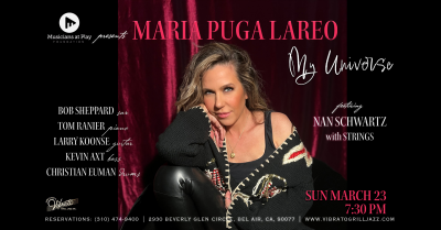 Maria Puga Lareo at Vibrato Grill Jazz - event poster Maria Puga Lareo at Vibrato Grill Jazz