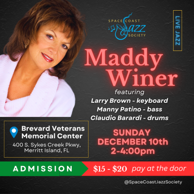 Maddy Winer And The Larry Brown Trio at Brevard Veterans Memorial Center