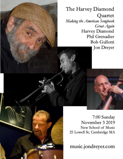 Harvey Diamond Quartet: Making The American Songbook Great Again at New School Of Music