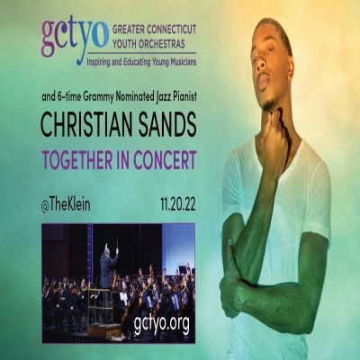 Grammy-nominated Jazz Pianist Christian Sands In Concert With Greater Connecticut Youth Orchestras at The Klein Memorial Auditorium