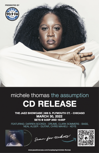 Michele Thomas | The Assumption Record Release at Jazz Showcase - event poster Michele Thomas | The Assumption Record Release at Jazz Showcase