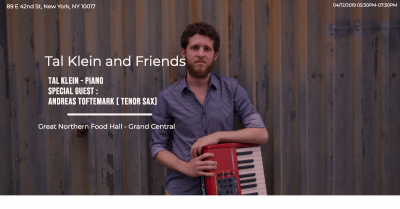 Tal Klein And Friends at Great Northern Food Hall - event poster Tal Klein And Friends at Great Northern Food Hall