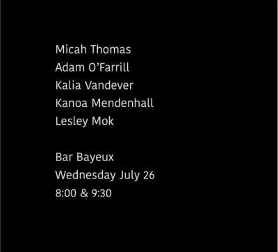 Micah Thomas Quintet at Bar Bayeux