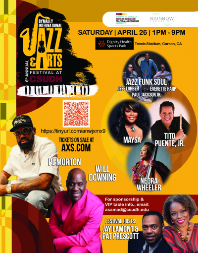 PJ Morton, Will Downing, Paul Jackson Jr., Everette Harp, Jeff Lorber, Tito Puente Jr, Maysa, Nedra Wheeler & More at Dymally International Jazz & Arts Festival at Dignity Health Sports Park
