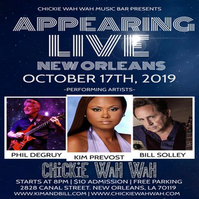 Live At Chickie Wah Wah Music Bar: Kim Prevost/ Bill Solley And Phil Degruy at Chickie Wah Wah - event poster Live At Chickie Wah Wah Music Bar: Kim Prevost/ Bill Solley And Phil Degruy at Chickie Wah Wah