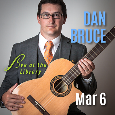 Dan Bruce, Guitar: Solo Beatles Arrangements at Wadsworth Public Library - event poster Dan Bruce, Guitar: Solo Beatles Arrangements at Wadsworth Public Library