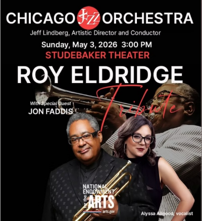 A Tribute To Roy Eldridge at Studebaker Theater - event poster A Tribute To Roy Eldridge at Studebaker Theater