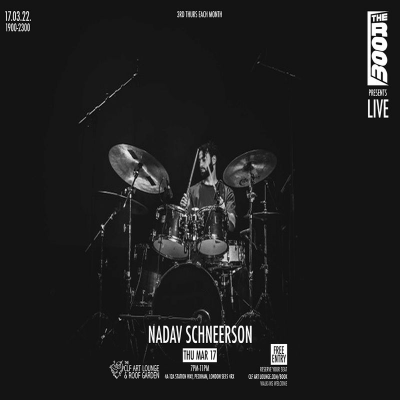The Room Presents Nadav Schneerson (live), Free Entry at The CLF Art Lounge And Roof Garden