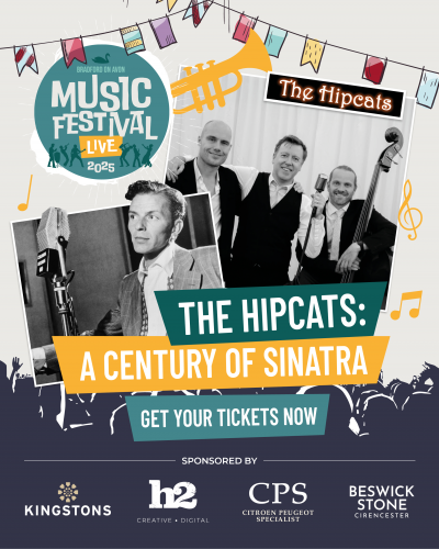 The Hipcats: A Century Of Sinatra at Bradford On Avon Live Music Festival at Trinity Hall - event poster The Hipcats: A Century Of Sinatra at Bradford On Avon Live Music Festival at Trinity Hall