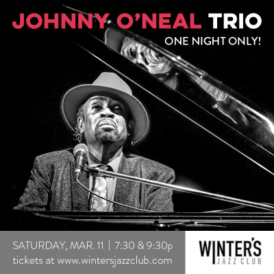 Johnny O'neal Trio at Winter's Jazz Club