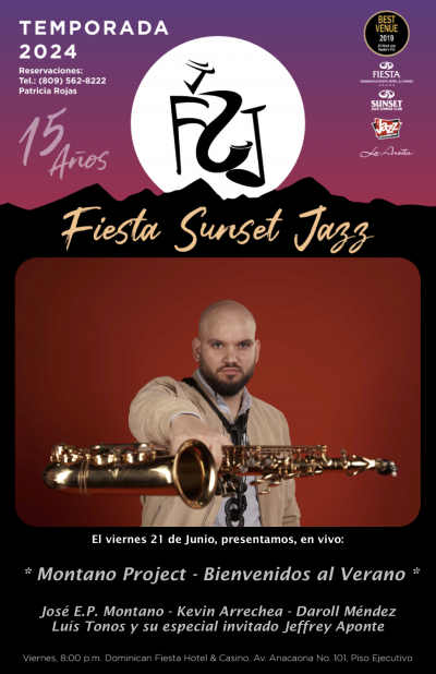 Jose E.P. Montano at Fiesta Sunset Jazz