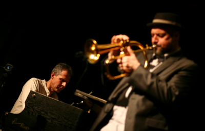 Bert Lochs / Dirk Balthaus at Jazz On The Sofa at Van Marle - event poster Bert Lochs / Dirk Balthaus at Jazz On The Sofa at Van Marle