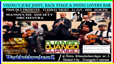 Manouche Society Orchestra at Viking´s Juke Joint / Back Stage