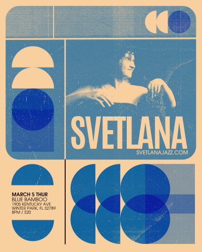 Night At The Movies - New Record Release From Svetlana at Blue Bamboo Center For The Arts