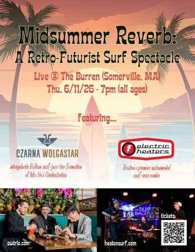 Midsummer Reverb: A Retro-Futurist Su at The Burren Backroom - event poster Midsummer Reverb: A Retro-Futurist Su at The Burren Backroom