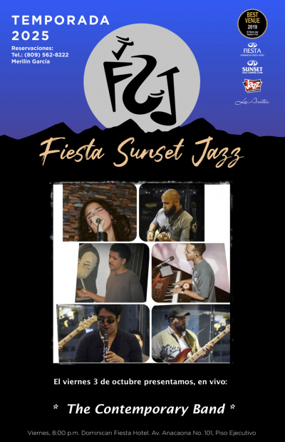 The Contemporary Band at Fiesta Sunset Jazz - event poster The Contemporary Band at Fiesta Sunset Jazz