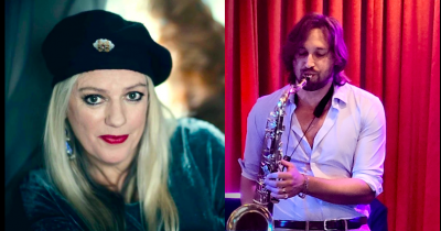 Rebecca Barnard + Richard Pavlidis With JMQ Jazz Ensemble at The Golden Gate Hotel - event poster Rebecca Barnard + Richard Pavlidis With JMQ Jazz Ensemble at The Golden Gate Hotel