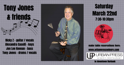 Tony Jones & Friends at Urban Press Winery