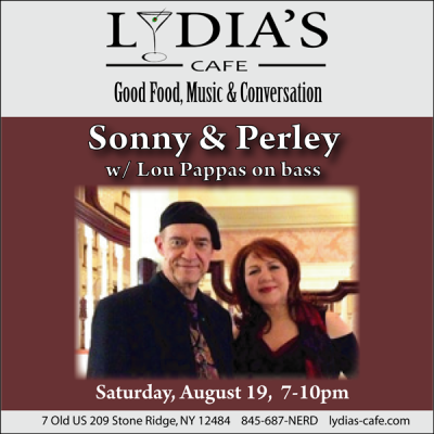 Sonny & Perley Trio at Live At Lydia's at Lydia's Cafe - event poster Sonny & Perley Trio at Live At Lydia's at Lydia's Cafe