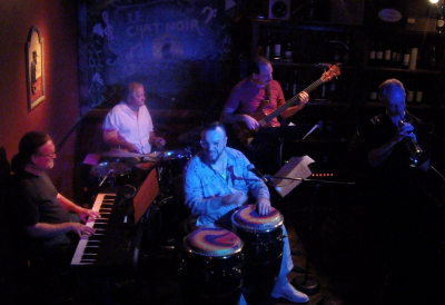 Miguel Martin & Cafe Downstairs In The Cellar at Le Chat Noir De Salis