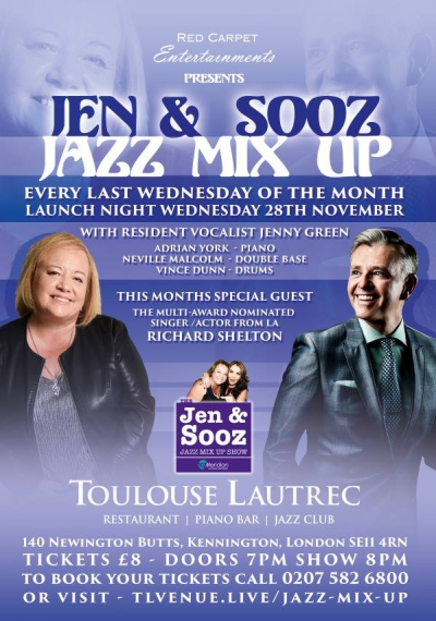 Jen&Sooz Jazz Mix Up At Toulouse Lautrec at Toulouse Lautrec - event poster Jen&Sooz Jazz Mix Up At Toulouse Lautrec at Toulouse Lautrec