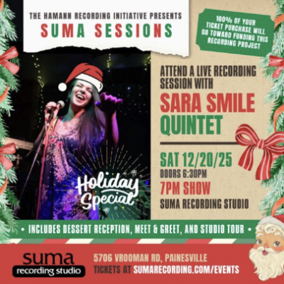 Suma Sessions: Sara Smile Quintet Special Holiday Edition at Suma Recording Studio