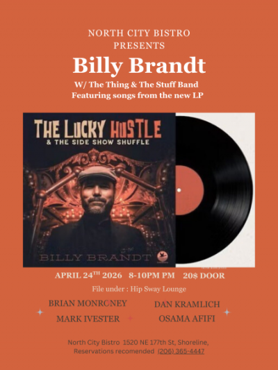 Billy Brandt  with The Thing & The Stuff Band at North City Bistro & Wine Shop