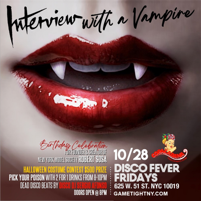 Copacabana Interview With A Vampire Halloween Party 2022 at Loft 51 - event poster Copacabana Interview With A Vampire Halloween Party 2022 at Loft 51