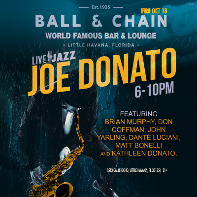 Joe Donato at Ball & Chain - event poster Joe Donato at Ball & Chain
