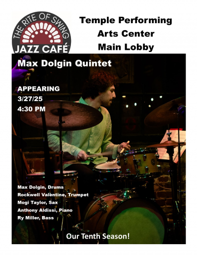 Max Dolgin Quintet at Temple Performing Arts Center